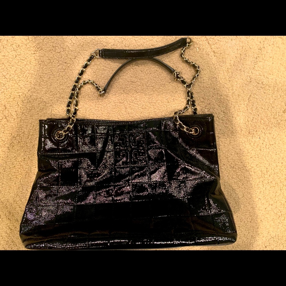 Tory Burch patent leather tote